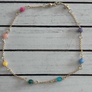 7 Chakra Alignment 18k Gold Necklace